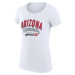 White Arizona Diamondbacks G-III 4Her by Carl Banks Women's Super-Slim Fit Lightweight Filigree Team T-Shirt