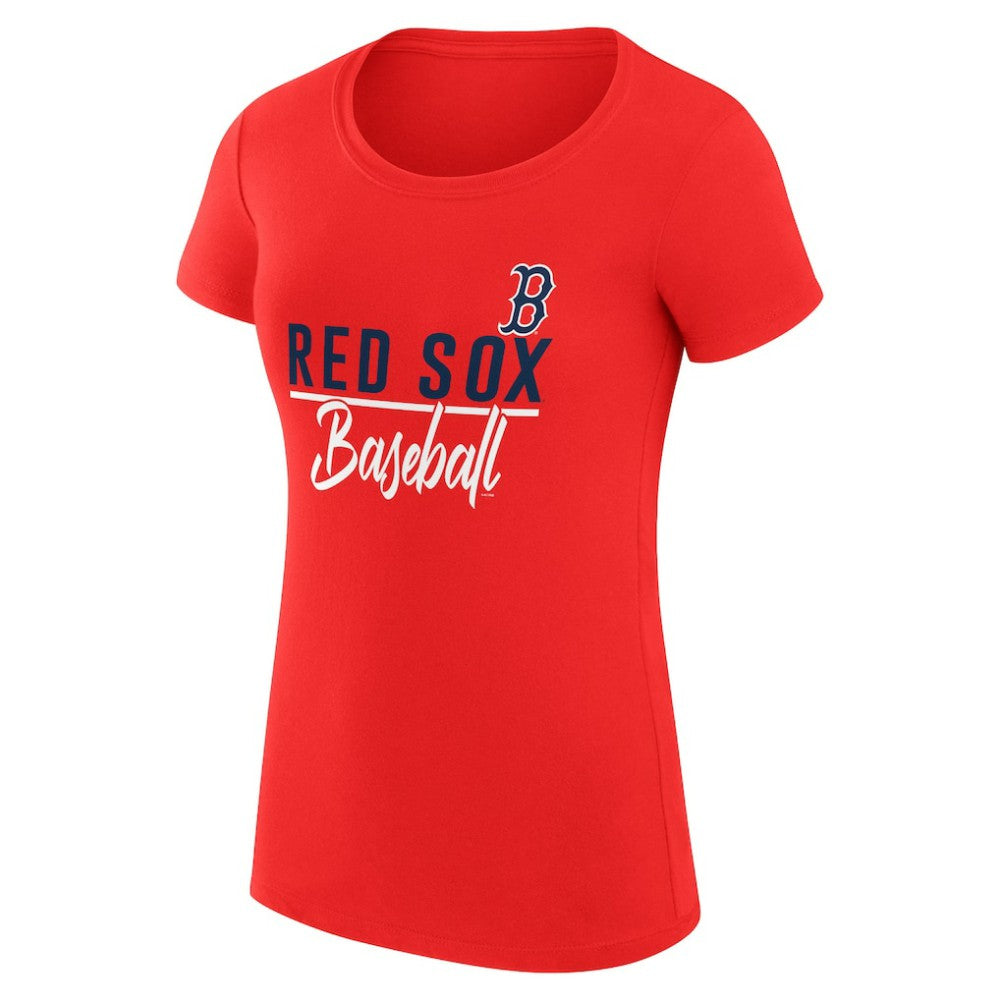 Red Boston Red Sox G-III 4Her by Carl Banks Women's Super-Slim Fit Lightweight Team Graphic T-Shirt