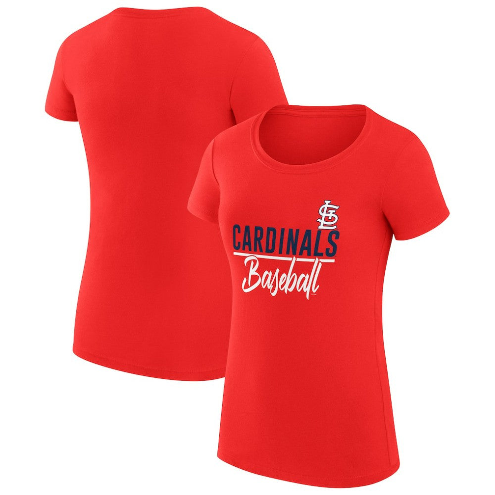 Red St. Louis Cardinals G-III 4Her by Carl Banks Women's Super-Slim Fit Lightweight Team Graphic T-Shirt