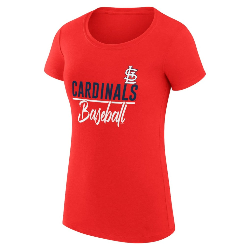Red St. Louis Cardinals G-III 4Her by Carl Banks Women's Super-Slim Fit Lightweight Team Graphic T-Shirt