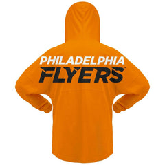 NHL Philadelphia Flyers Fanatics Women's Jersey Lace-Up V-Neck Long Sleeve Hoodie T-Shirt
