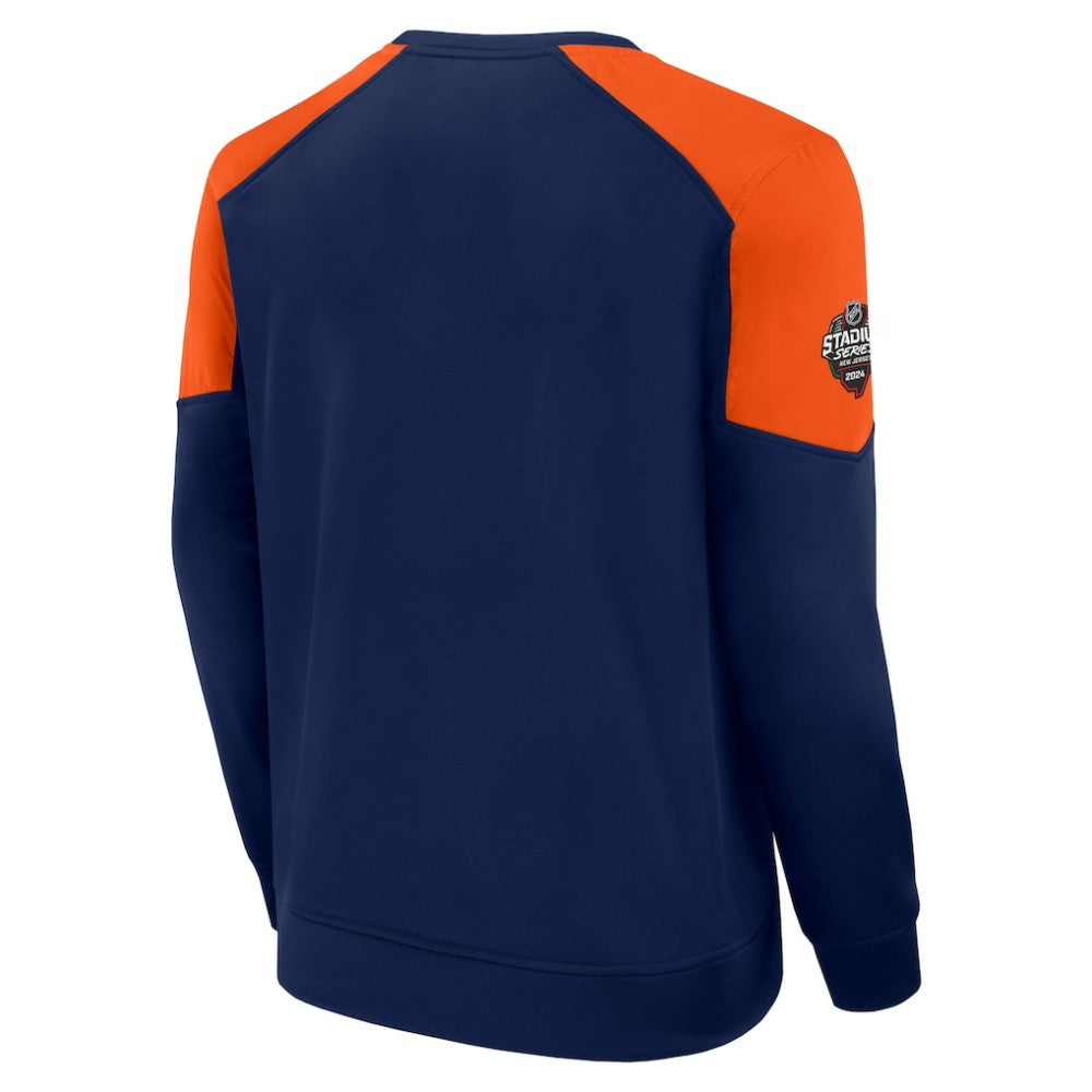 NHL New York Islanders Fanatics 2024 NHL Stadium Series Authentic Pro Fleece Logo Pullover Sweatshirt