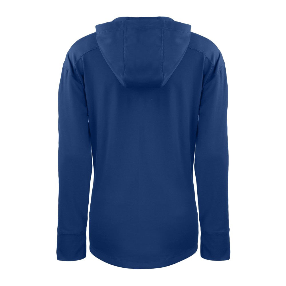 Royal Kansas City Royals Cutter & Buck Women's Daybreak Eco Recycled Half-Zip Hoodie