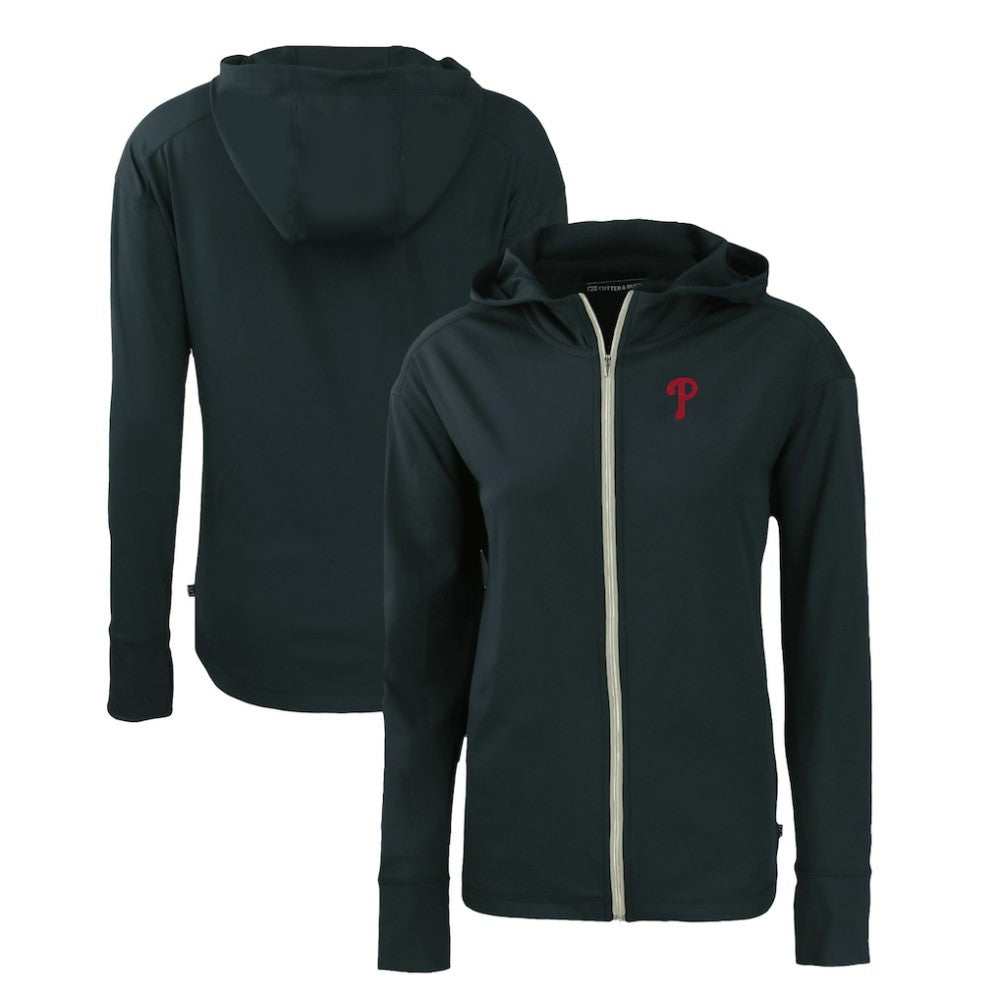 Navy Philadelphia Phillies Cutter & Buck Women's Daybreak Eco Recycled Full-Zip Hoodie