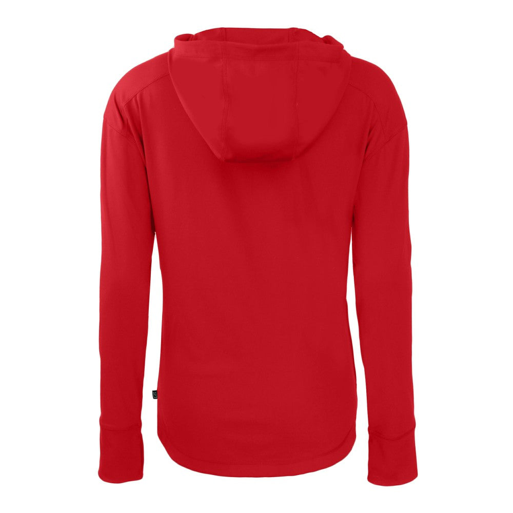 Red Cleveland Guardians Cutter & Buck Women's Daybreak Eco Recycled Full-Zip Hoodie