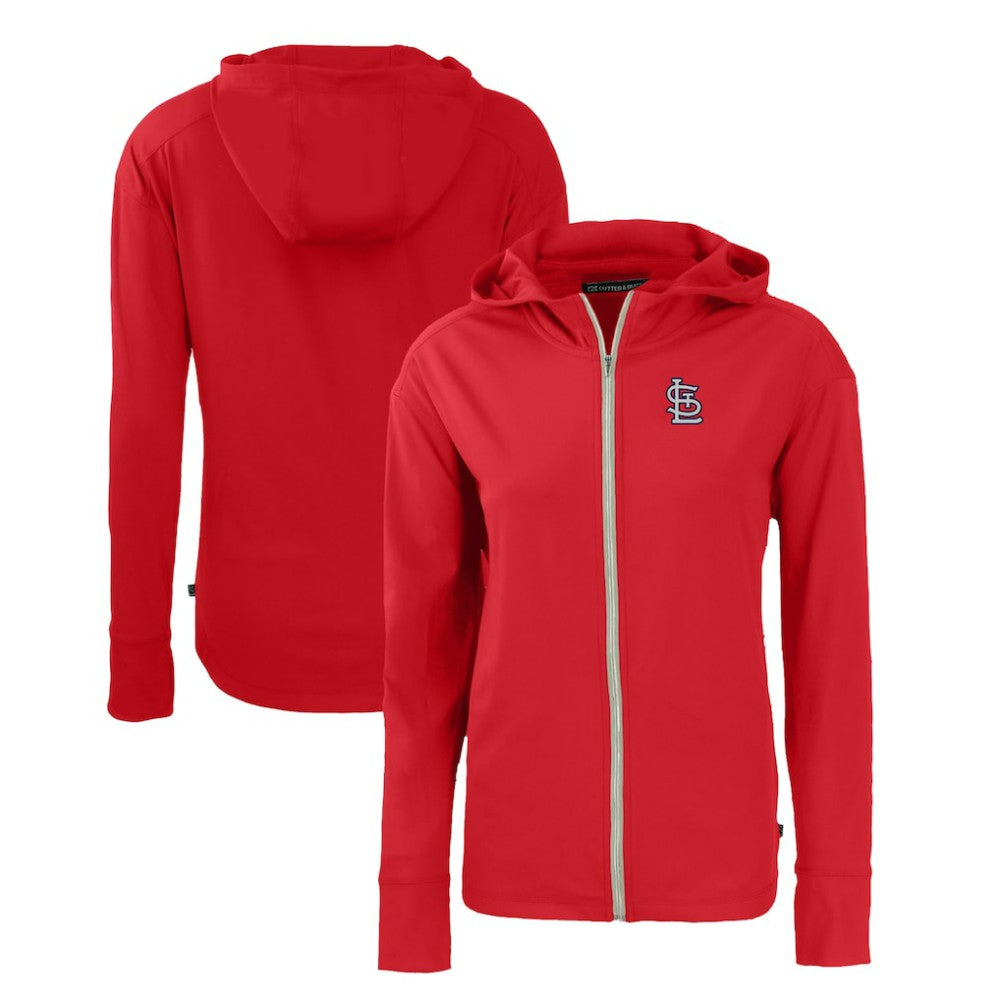 Red St. Louis Cardinals Cutter & Buck Women's Daybreak Eco Recycled Full-Zip Hoodie