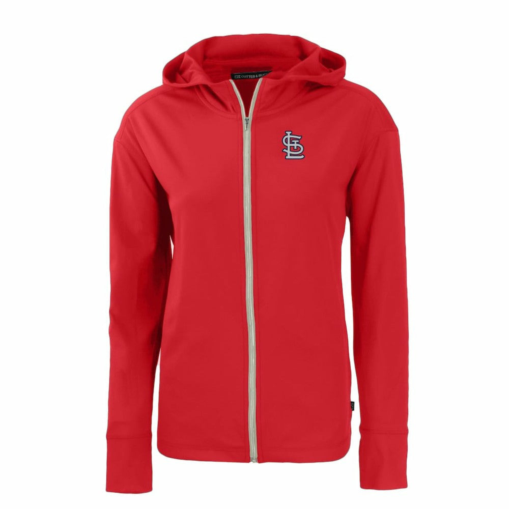 Red St. Louis Cardinals Cutter & Buck Women's Daybreak Eco Recycled Full-Zip Hoodie