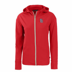 Red St. Louis Cardinals Cutter & Buck Women's Daybreak Eco Recycled Full-Zip Hoodie