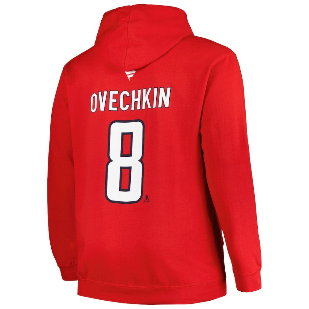 NHL Alexander Ovechkin Washington Capitals Profile Big & Tall Name & Number Pullover Hoodie