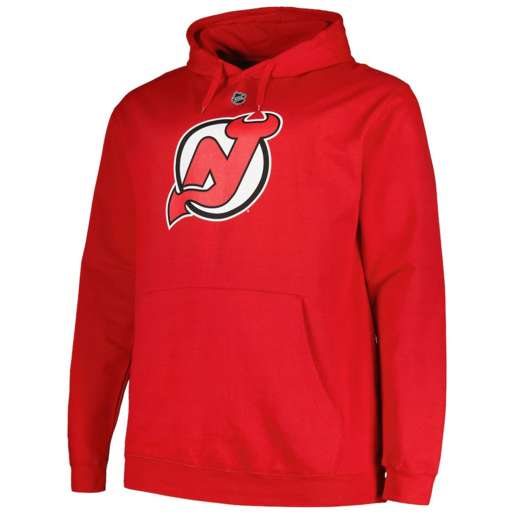 NHL Jack Hughes New Jersey Devils Profile Big & Tall Name & Number Pullover Hoodie
