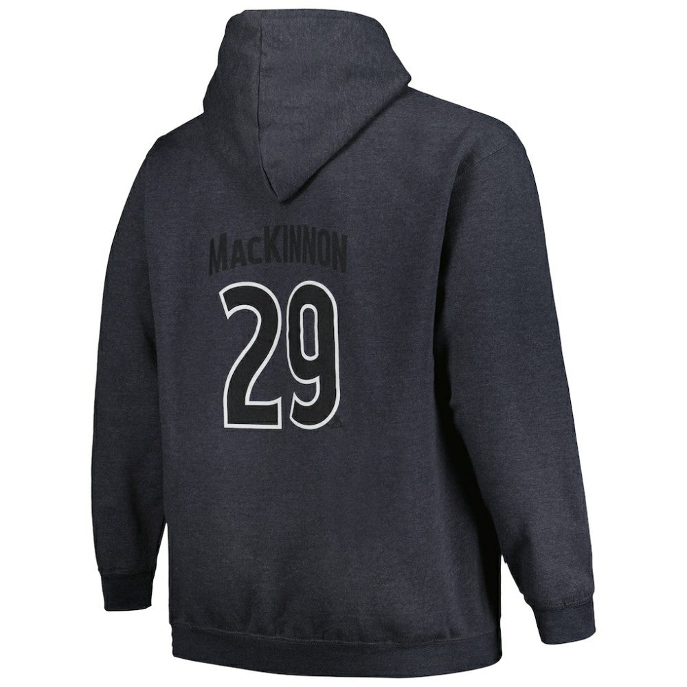 NHL Nathan MacKinnon Colorado Avalanche Profile Big & Tall Name & Number Pullover Hoodie