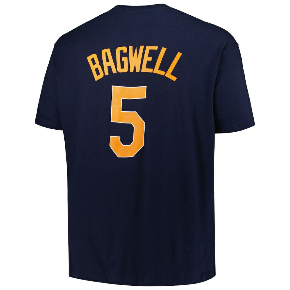Navy Jeff Bagwell Houston Astros Profile Big & Tall Cooperstown Collection Player Name & Number T-Shirt