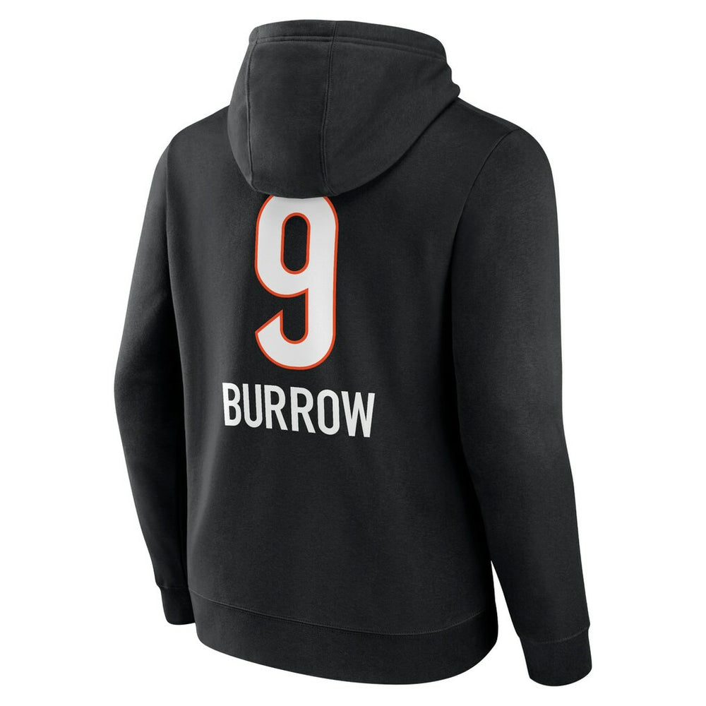 Joe Burrow  Team Wordmark Pullover Hoodie - Cincinnati Bengals Hoodies