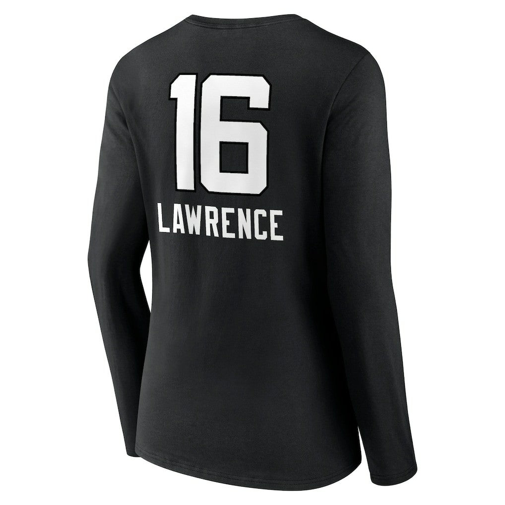Trevor Lawrence  Women's Team Wordmark Long Sleeve V-Neck T-Shirt - Jacksonville Jaguars T-shirts