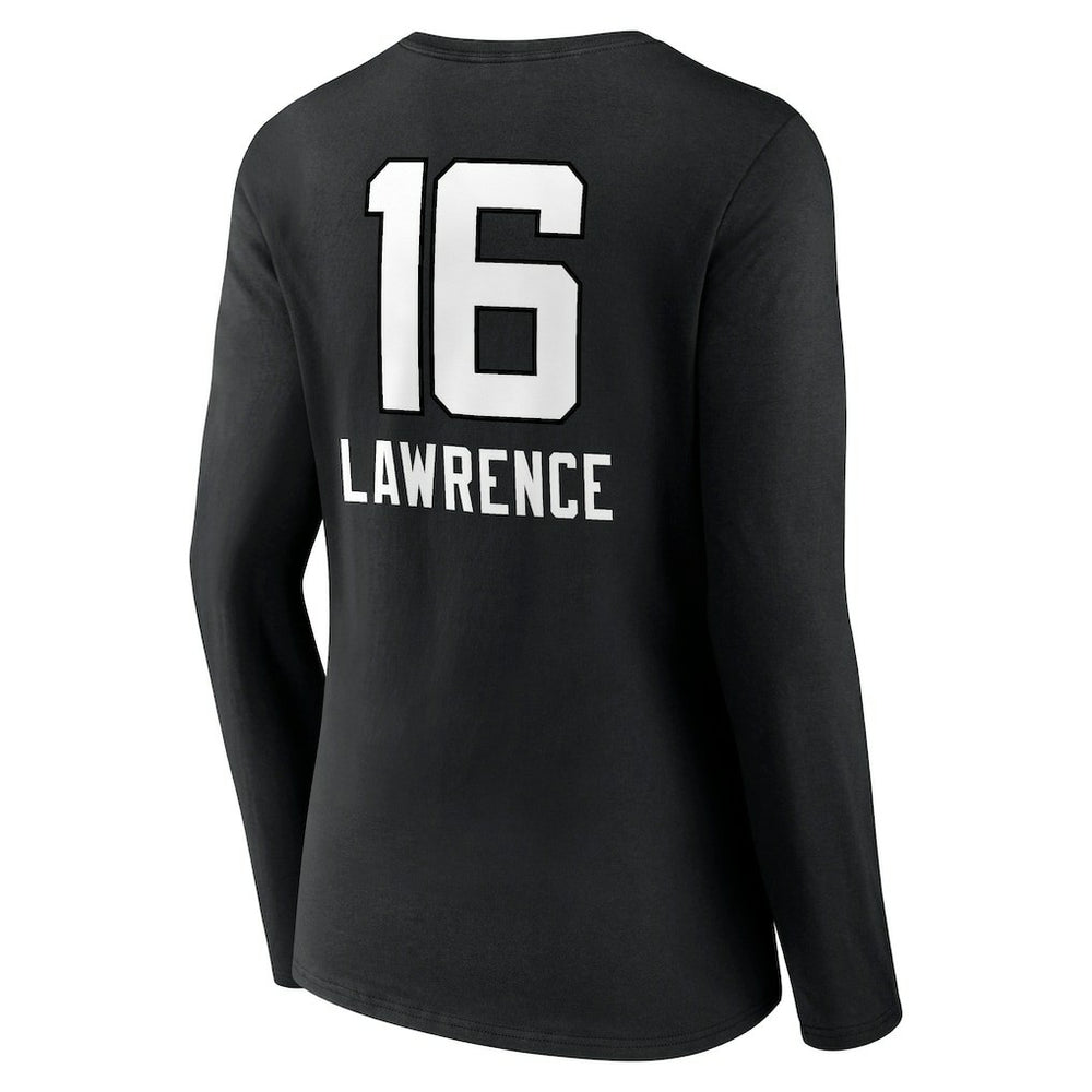 Trevor Lawrence  Women's Team Wordmark Long Sleeve V-Neck T-Shirt - Jacksonville Jaguars T-shirts
