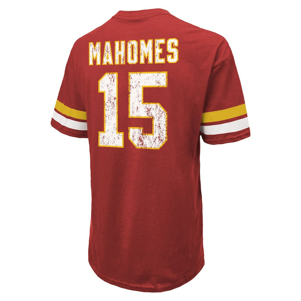 Patrick Mahomes  Majestic Threads Name & Number Oversize Fit T-Shirt - Kansas City Chiefs T-shirts