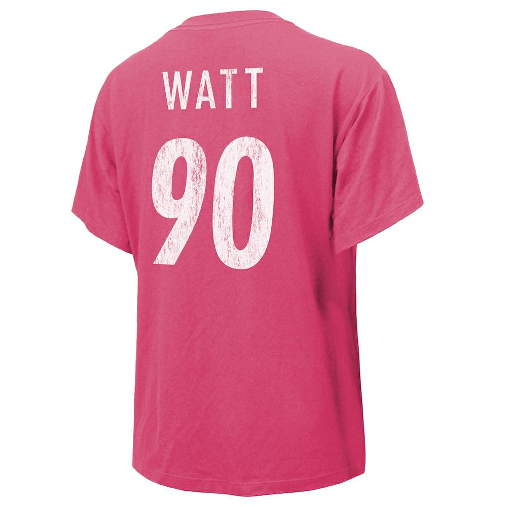 T.J. Watt  Majestic Threads Women's Name & Number T-Shirt - Pittsburgh Steelers T-shirts