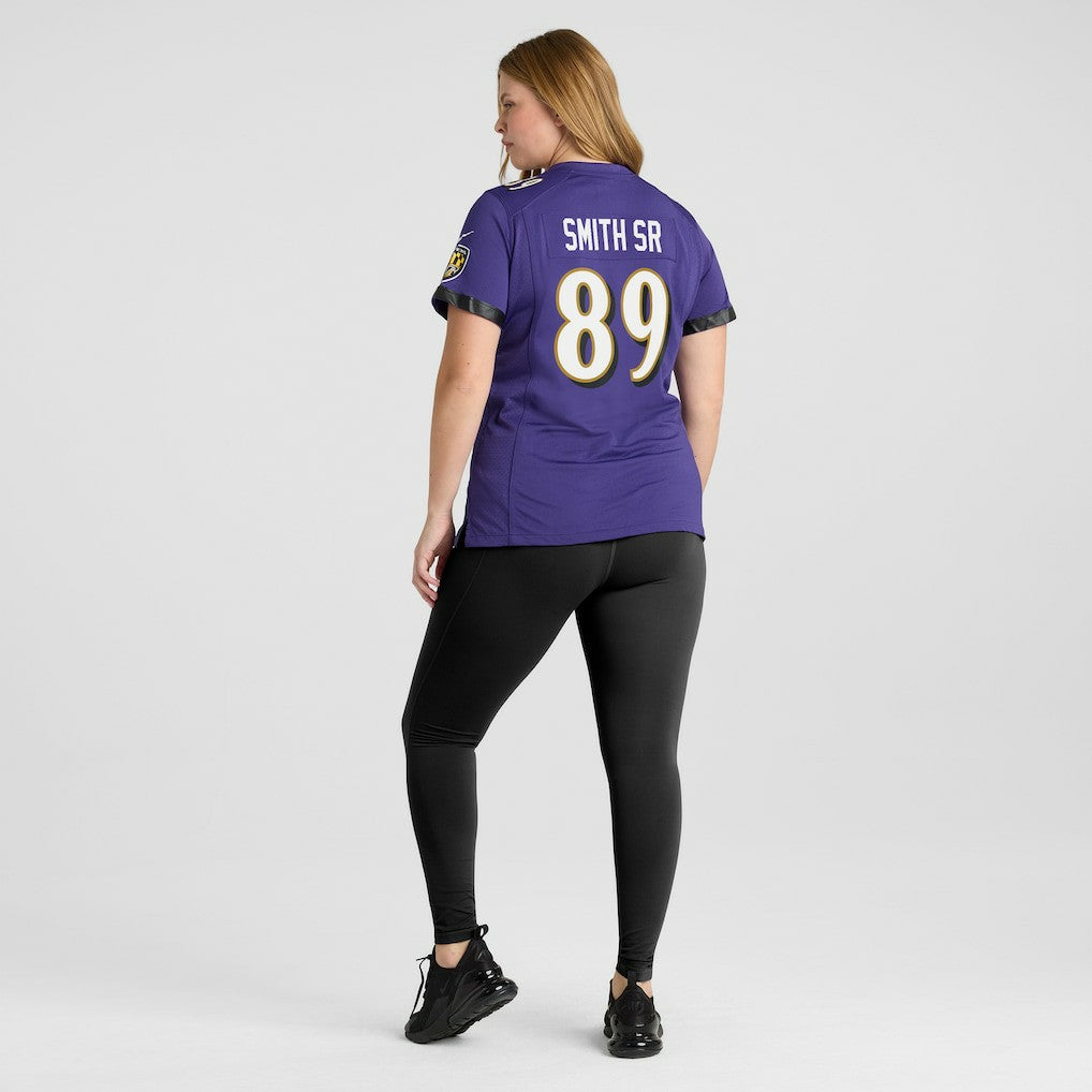 Steve Smith Sr.  Women's Retired Player Game Jersey - Baltimore Ravens Jerseys