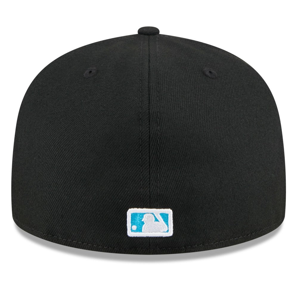Black Miami Marlins New Era 2024 Father's Day 59FIFTY Fitted Hat