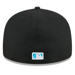 Black Miami Marlins New Era 2024 Father's Day 59FIFTY Fitted Hat