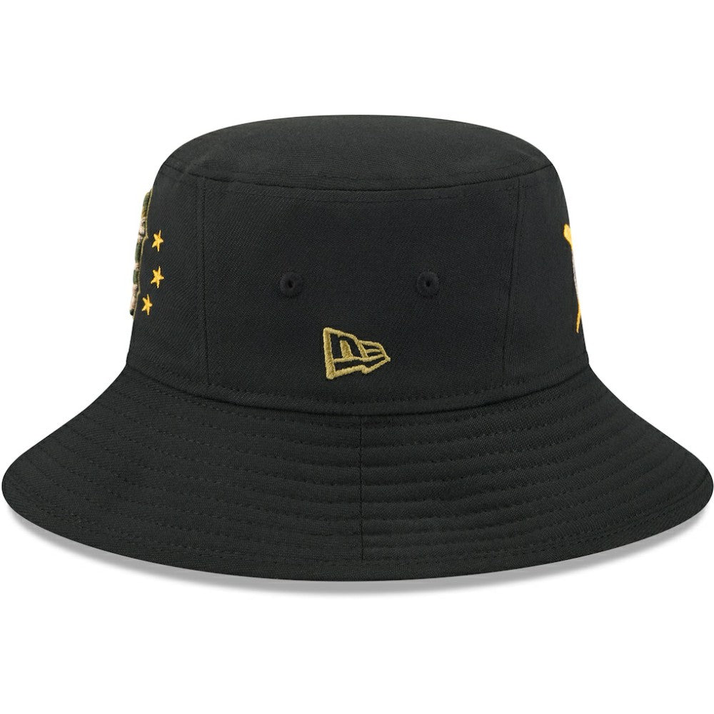 Black Boston Red Sox New Era 2024 Armed Forces Day Bucket Hat