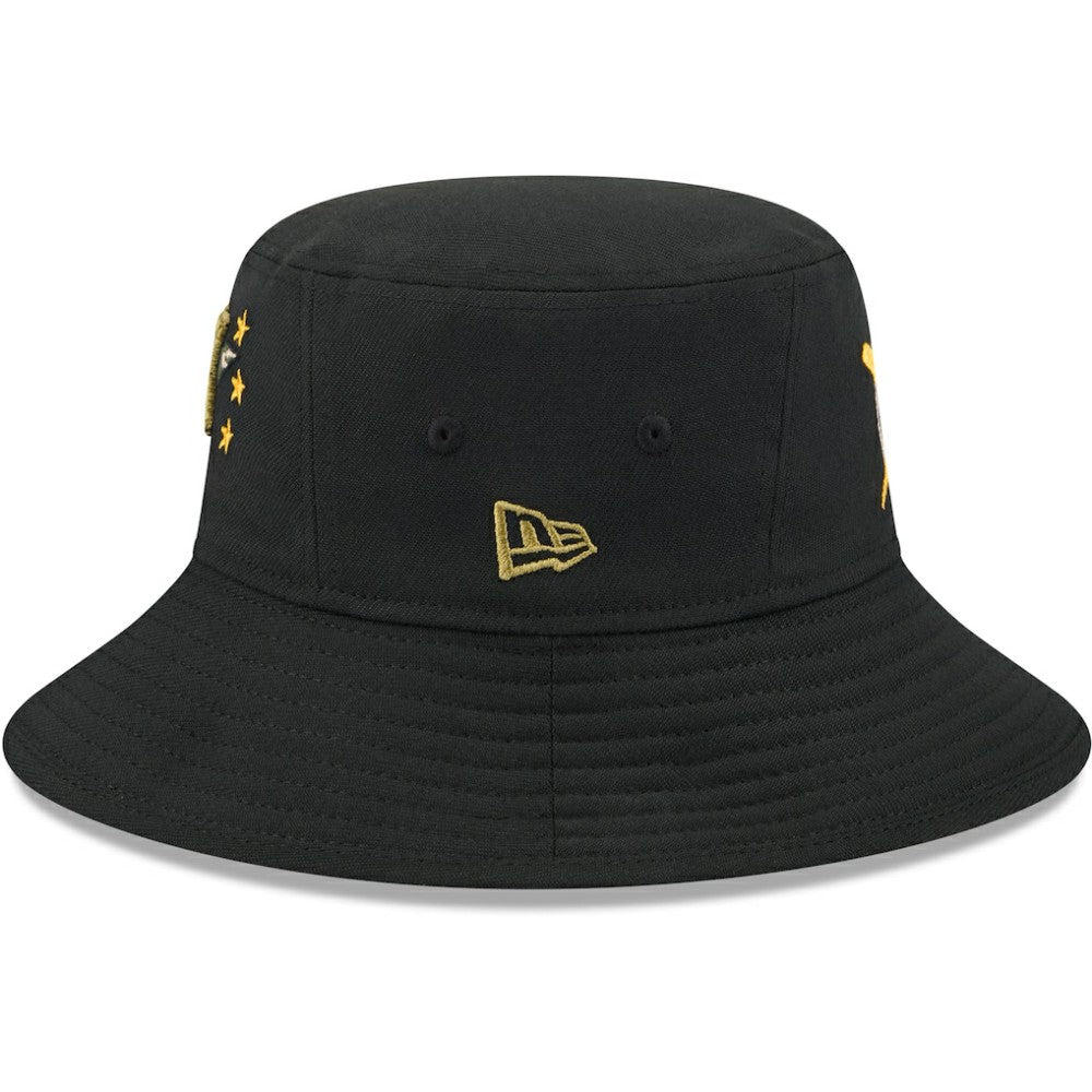 Black Houston Astros New Era 2024 Armed Forces Day Bucket Hat
