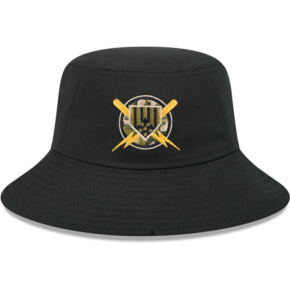 Black San Francisco Giants New Era 2024 Armed Forces Day Bucket Hat