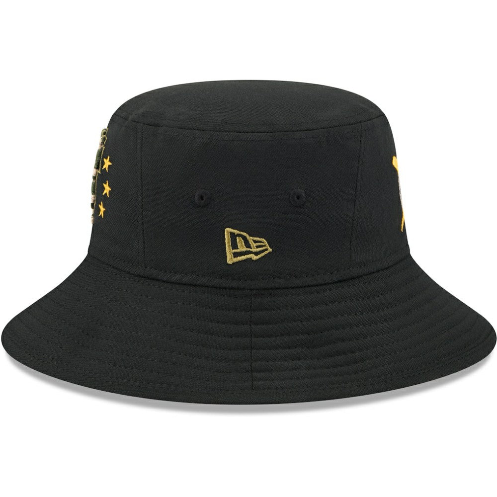 Black San Francisco Giants New Era 2024 Armed Forces Day Bucket Hat