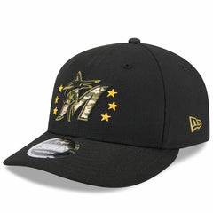 Black Miami Marlins New Era 2024 Armed Forces Day Low Profile 9FIFTY Snapback Hat