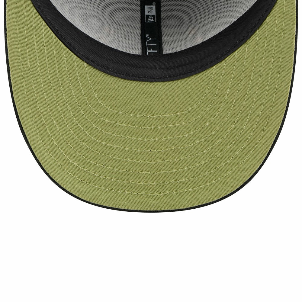 Black Miami Marlins New Era 2024 Armed Forces Day Low Profile 9FIFTY Snapback Hat