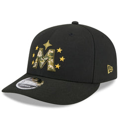 Black Minnesota Twins New Era 2024 Armed Forces Day Low Profile 9FIFTY Snapback Hat