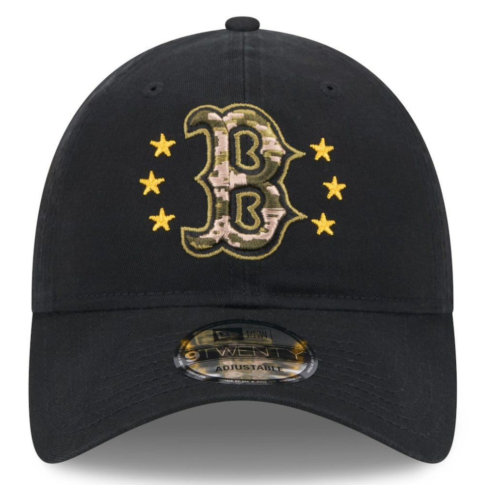 Black Boston Red Sox New Era 2024 Armed Forces Day 9TWENTY Adjustable Hat