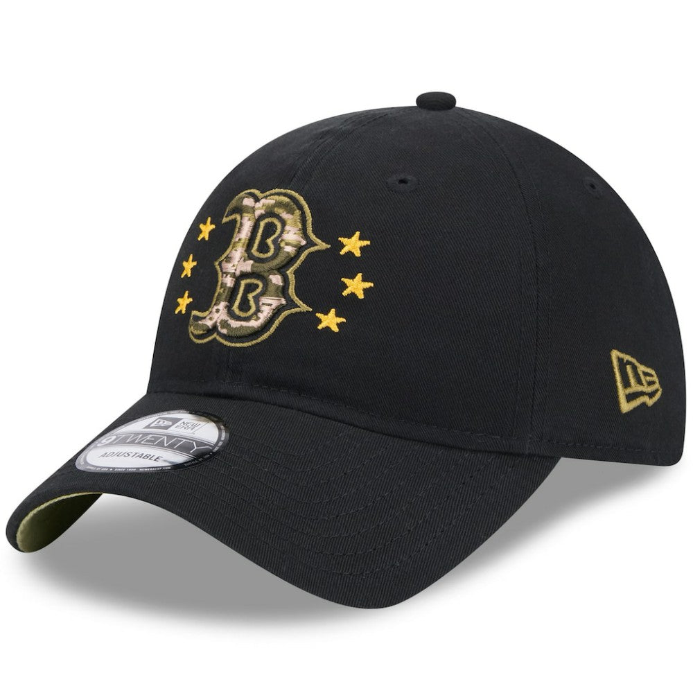 Black Boston Red Sox New Era 2024 Armed Forces Day 9TWENTY Adjustable Hat