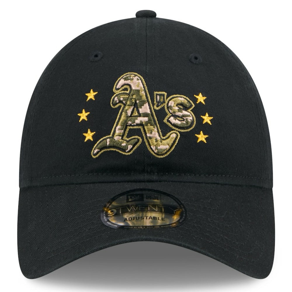 Black Athletics New Era 2024 Armed Forces Day 9TWENTY Adjustable Hat