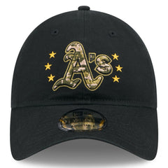 Black Athletics New Era 2024 Armed Forces Day 9TWENTY Adjustable Hat