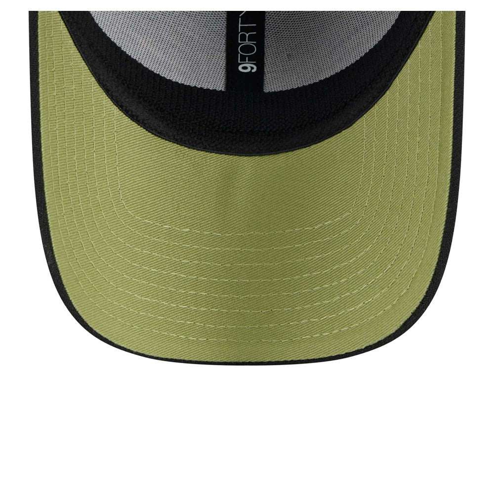 Black Miami Marlins New Era 2024 Armed Forces Day 9FORTY Adjustable Hat