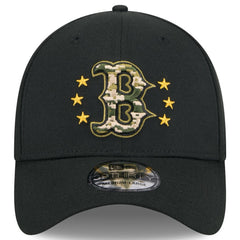 Black Boston Red Sox New Era 2024 Armed Forces Day 39THIRTY Flex Hat