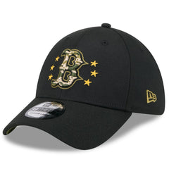Black Boston Red Sox New Era 2024 Armed Forces Day 39THIRTY Flex Hat