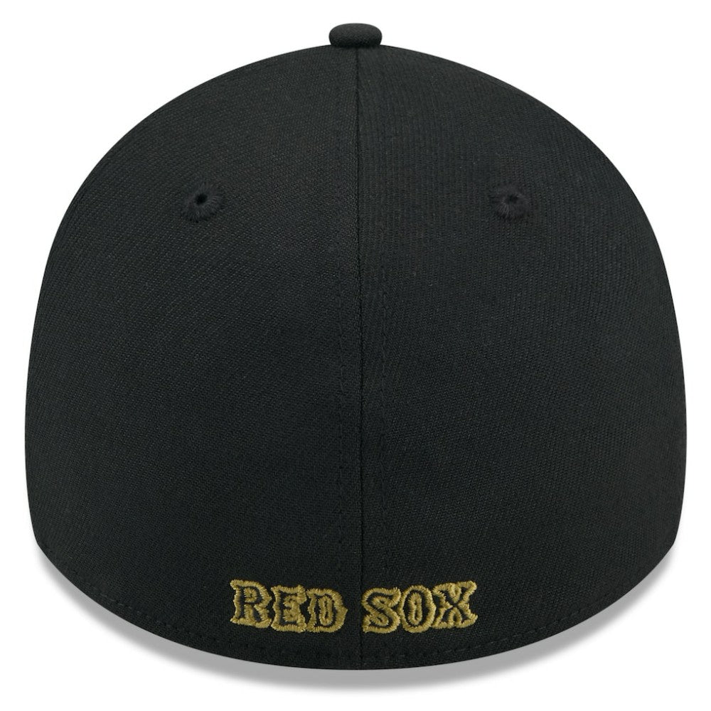Black Boston Red Sox New Era 2024 Armed Forces Day 39THIRTY Flex Hat