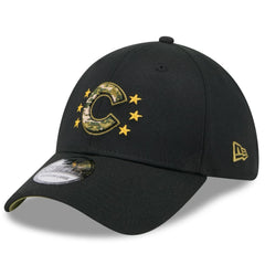 Black Chicago Cubs New Era 2024 Armed Forces Day 39THIRTY Flex Hat