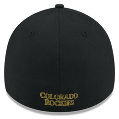 Black Colorado Rockies New Era 2024 Armed Forces Day 39THIRTY Flex Hat