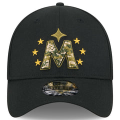 Black Minnesota Twins New Era 2024 Armed Forces Day 39THIRTY Flex Hat