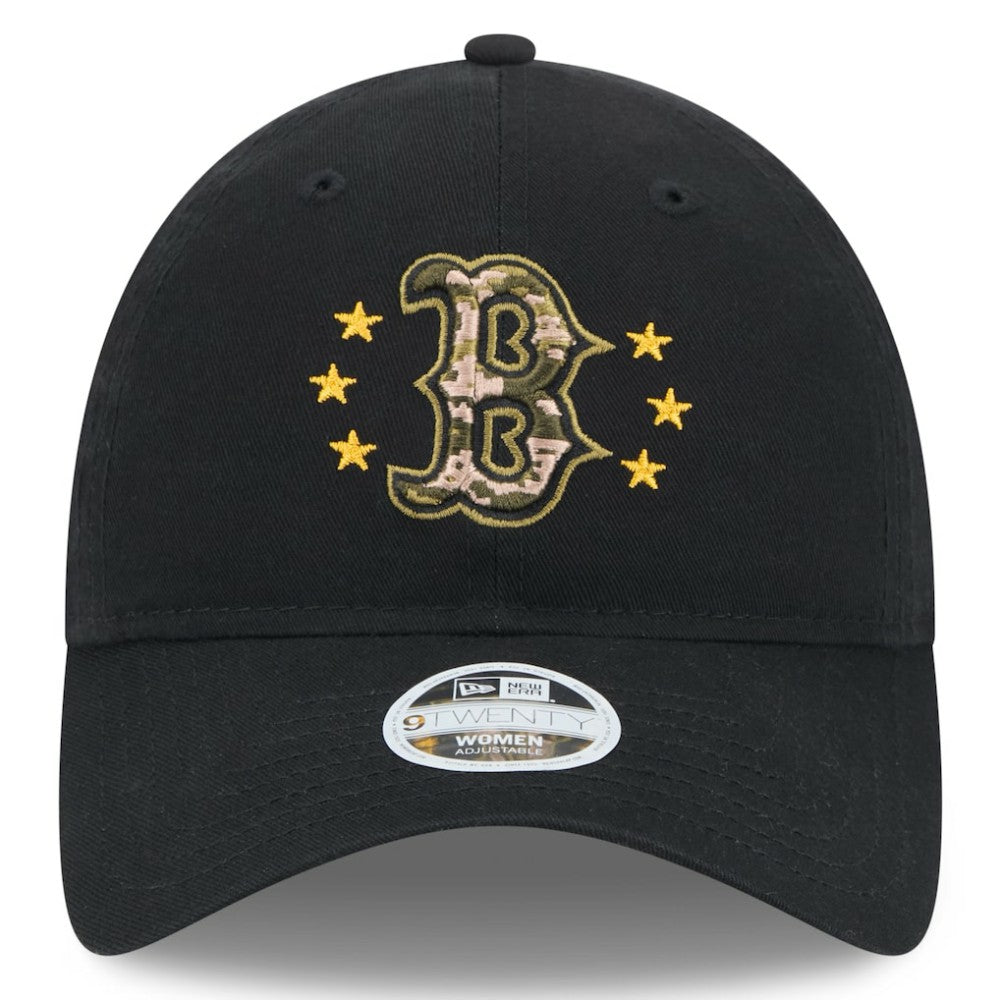 Black Boston Red Sox New Era Women's 2024 Armed Forces Day 9TWENTY Adjustable Hat