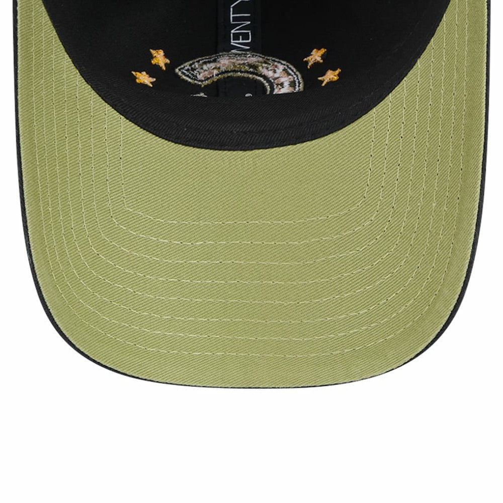 Black Chicago Cubs New Era Women's 2024 Armed Forces Day 9TWENTY Adjustable Hat