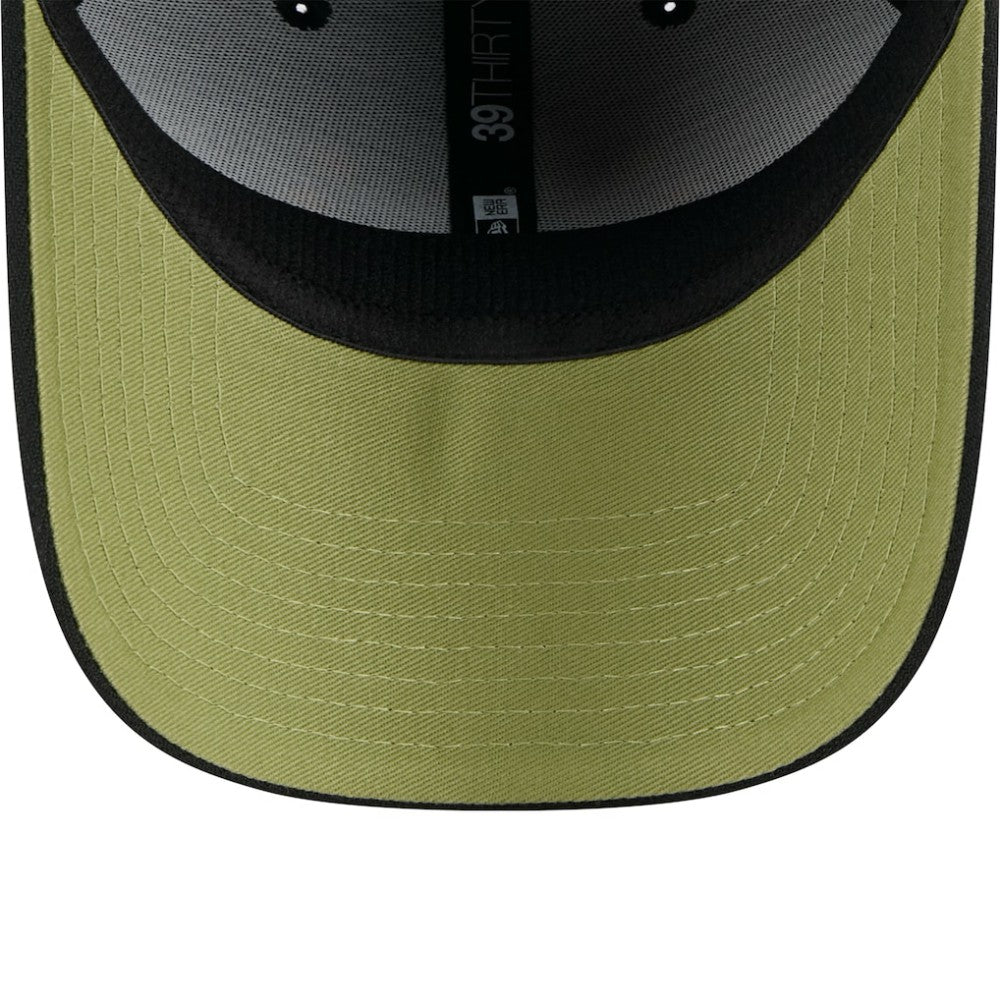 Black San Diego Padres New Era 2024 Armed Forces Day 39THIRTY Flex Hat