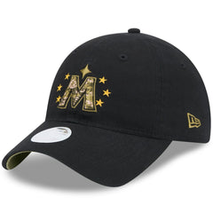 Black Minnesota Twins New Era Women's 2024 Armed Forces Day 9TWENTY Adjustable Hat