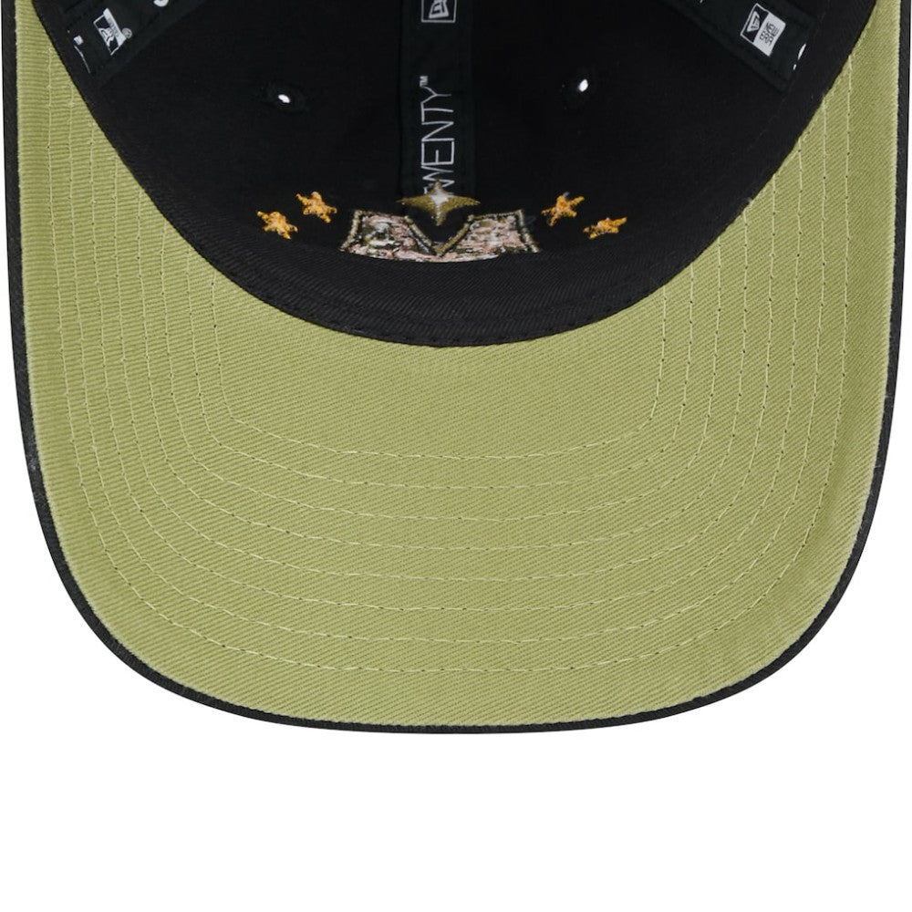 Black Minnesota Twins New Era Women's 2024 Armed Forces Day 9TWENTY Adjustable Hat