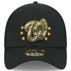 Black Washington Nationals New Era 2024 Armed Forces Day 39THIRTY Flex Hat