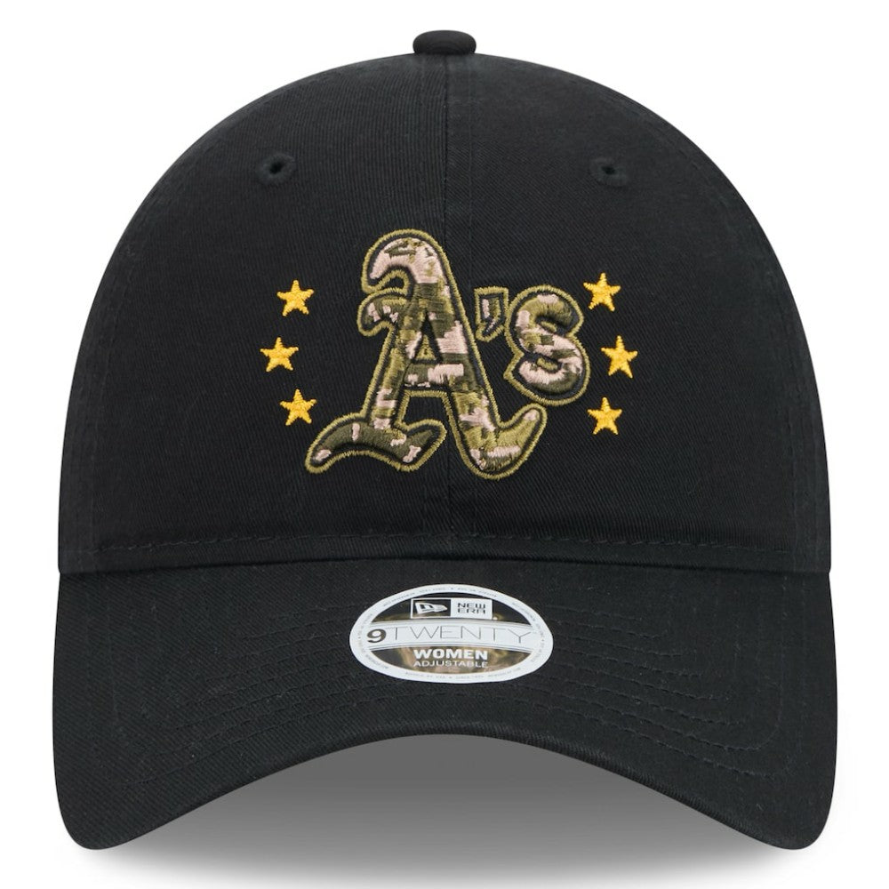 Black Athletics New Era Women's 2024 Armed Forces Day 9TWENTY Adjustable Hat