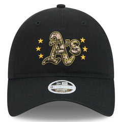 Black Athletics New Era Women's 2024 Armed Forces Day 9TWENTY Adjustable Hat